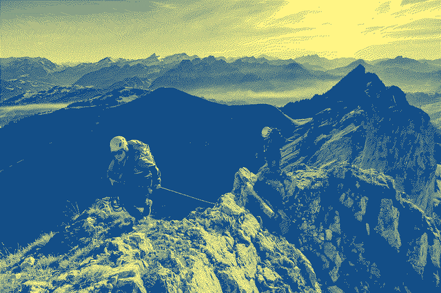 Image d'un ou une alpiniste