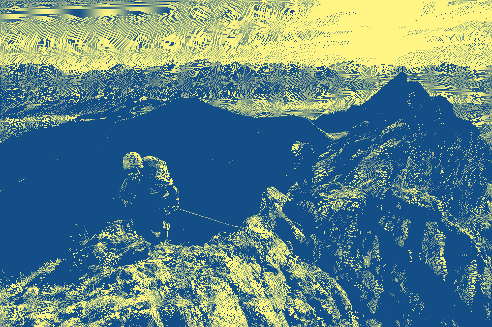 Image d'un ou une alpiniste